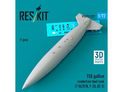 Northrop F-5 E / F / N / F-20 And At-3 - 150 Gallon Centerline Fuel Tank (1 Piece / 3d-printed) - zdjęcie 1
