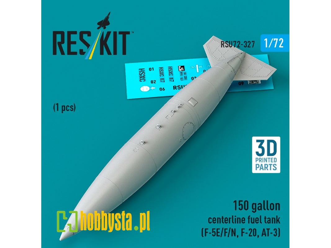 Northrop F-5 E / F / N / F-20 And At-3 - 150 Gallon Centerline Fuel Tank (1 Piece / 3d-printed) - zdjęcie 1