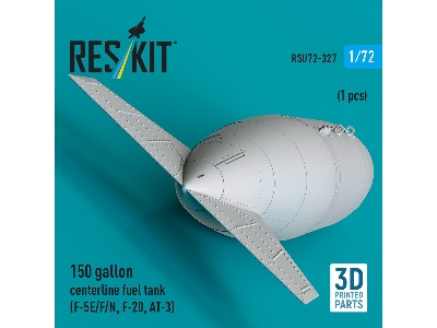 Northrop F-5 E / F / N / F-20 And At-3 - 150 Gallon Centerline Fuel Tank (1 Piece / 3d-printed) - zdjęcie 2