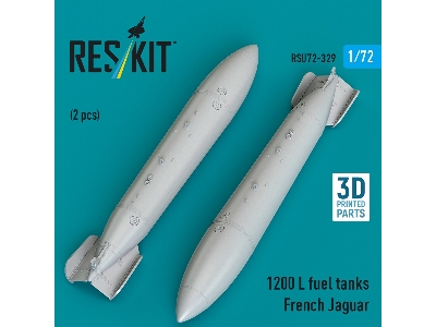 French Sepecat Jaguar - 1200 L Fuel Tanks (2 Pcs / 3d Printed) - zdjęcie 1