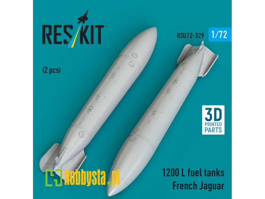 French Sepecat Jaguar - 1200 L Fuel Tanks (2 Pcs / 3d Printed) - zdjęcie 1
