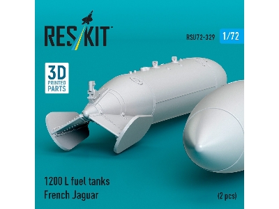 French Sepecat Jaguar - 1200 L Fuel Tanks (2 Pcs / 3d Printed) - zdjęcie 2