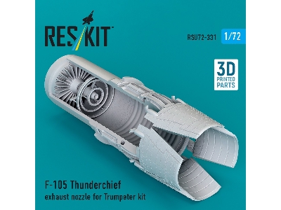 Republic F-105 Thunderchief - Exhaust Nozzle (3d-printed / For Trumpeter Kits) - zdjęcie 1