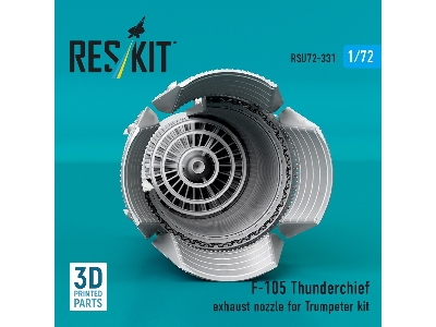 Republic F-105 Thunderchief - Exhaust Nozzle (3d-printed / For Trumpeter Kits) - zdjęcie 3