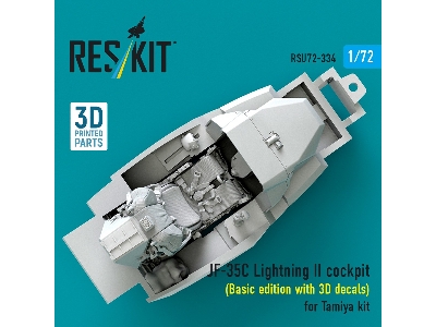 F-35 C Lightning Ii - Cockpit Basic Edition With 3d Decals (3d-printed / For Tamiya Kits) - zdjęcie 2