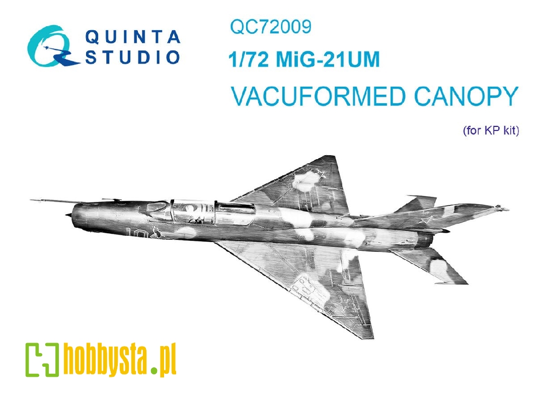 Mig-21um - Vacuumed Clear Canopy (For Kovozavody Prostejov Kits) - zdjęcie 1