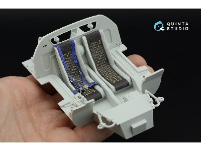 Ford Gt40 Mark Ii (1966) - 3d-printed & Coloured Interior With 3d-printed Resin Parts And Metal Stickers (For Meng Kits) - zdję