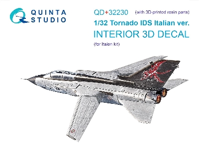 Panavia Tornado Ids Italian Version - Interior 3d Decal With 3d-printed Resin Parts (For Italeri Kits) - zdjęcie 2