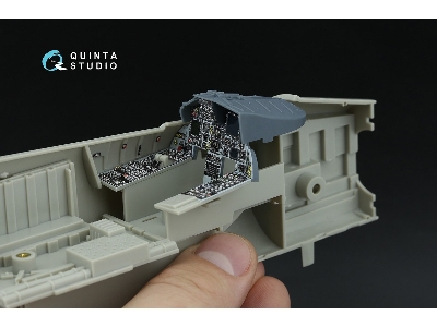 Mcdonnell Douglas F-15 C Pad-upgraded - 3d-printed & Coloured Interior On Decal Paper With 3d-printed Resin Parts (For Tamiya Ki