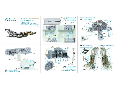 Tornado Ecr German - 3d-printed & Coloured Interior On Decal Paper With 3d-printed Resin Parts (For Revell Kits) - zdjęcie 3