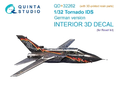 Tornado Ids German - 3d-printed & Coloured Interior On Decal Paper With 3d-printed Resin Parts (For Revell Kits) - zdjęcie 2