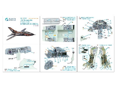 Tornado Ids German - 3d-printed & Coloured Interior On Decal Paper With 3d-printed Resin Parts (For Revell Kits) - zdjęcie 4