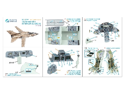 Tornado Gr.1 - 3d-printed & Coloured Interior On Decal Paper With 3d-printed Resin Parts (For Revell Kits) - zdjęcie 4