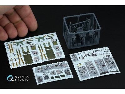 Tornado Gr.1 - 3d-printed & Coloured Interior On Decal Paper With 3d-printed Resin Parts (For Revell Kits) - zdjęcie 5
