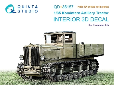 Komintern Artillery Tractor - 3d-printed & Coloured Interior With 3d-printed Resin Parts (For Trumpeter Kits) - zdjęcie 1