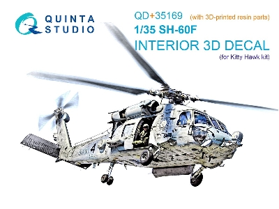 Sikorsky Sh-60 F Seahawk - 3d-printed & Coloured Interior With 3d-printed Resin Parts (For Kitty Hawk Kits) - zdjęcie 1