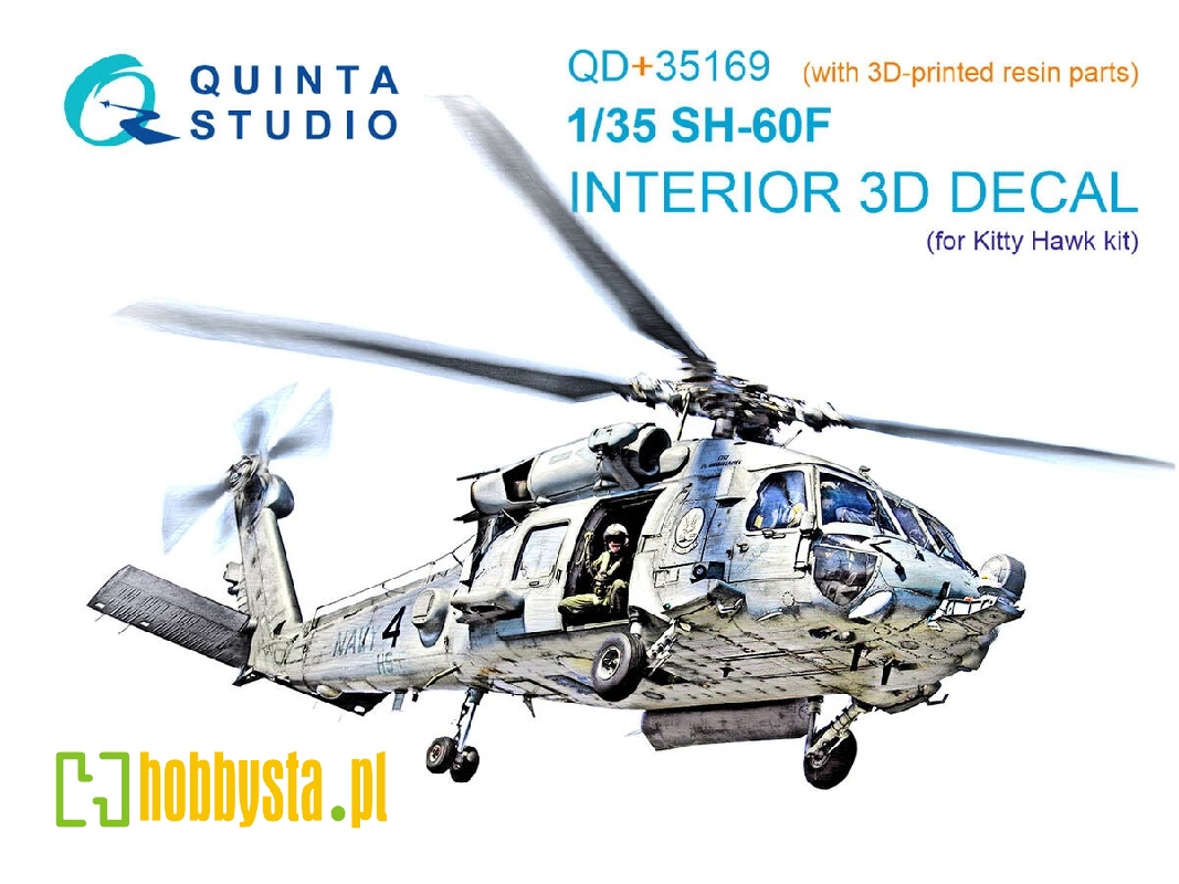 Sikorsky Sh-60 F Seahawk - 3d-printed & Coloured Interior With 3d-printed Resin Parts (For Kitty Hawk Kits) - zdjęcie 1