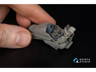 Dassault Rafale C/M - 3d-printed & Coloured Interior With 3d-printed Resin Parts (For Revell Kits) - zdjęcie 9