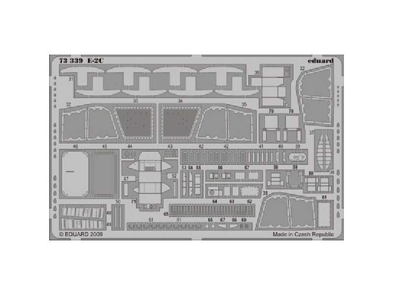  E-2C S. A. 1/72 - Hasegawa - blaszki - zdjęcie 1