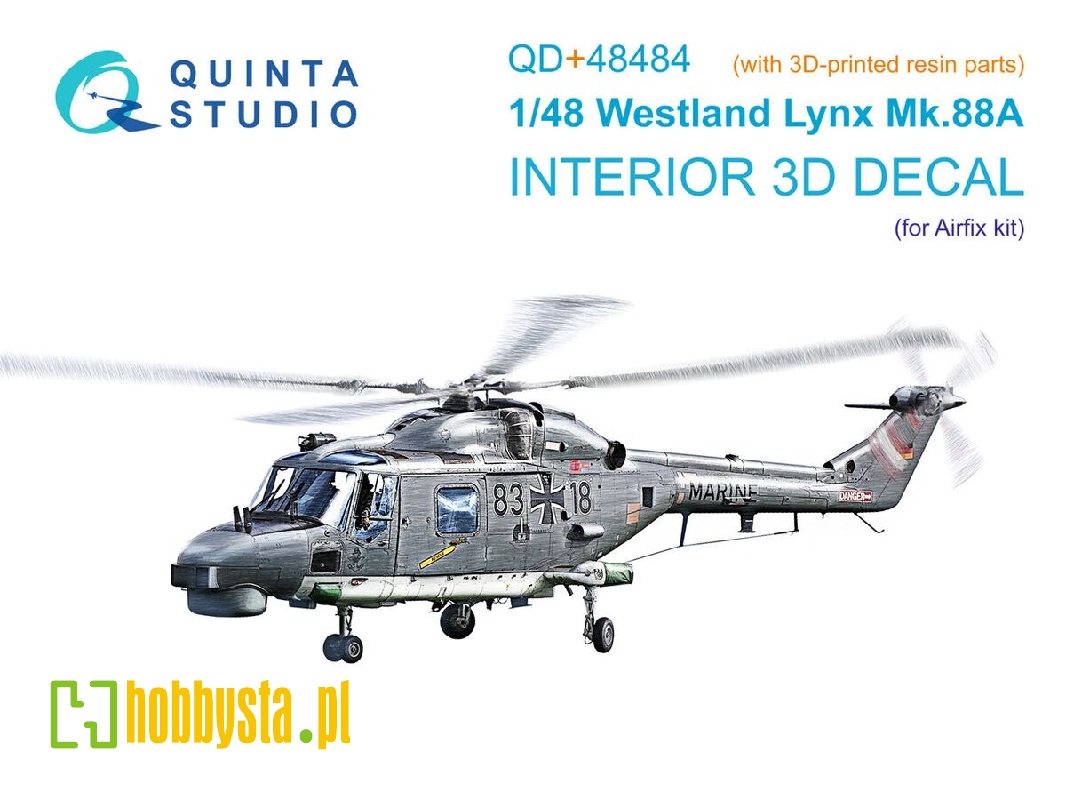 Westland Lynx Mk.88a - 3d-printed & Coloured Interior With 3d-printed Resin Parts (For Airfix Kits) - zdjęcie 1
