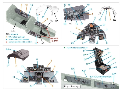 F-4 C Phantom Ii - 3d-printed & Coloured Interior On Decal Paper With 3d-printed Resin Part (For Academy Kits) - zdjęcie 2