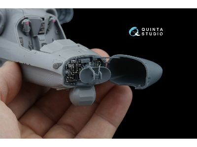 Kamov Ka-52 - Radar Bay With Nose Cone And 3d-printed Resin Parts (For Zvezda And Quinta Models Kits) - zdjęcie 4
