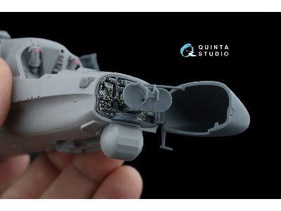 Kamov Ka-52 - Radar Bay With Nose Cone And 3d-printed Resin Parts (For Zvezda And Quinta Models Kits) - zdjęcie 6