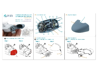 Kamov Ka-52 - Radar Bay With Nose Cone And 3d-printed Resin Parts (For Zvezda And Quinta Models Kits) - zdjęcie 7