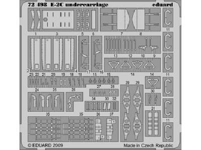  E-2C undercarriage 1/72 - Hasegawa - blaszki - zdjęcie 1