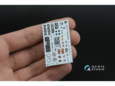 Apa-5d - 3d-printed & Coloured Interior On Decal Paper With 3d-printed Resin Part (For Kitty Hawk And Zimi Model Kits) - zdjęci