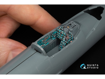 Mig-21 Mf Fishbed-j (Gorkiy Plant) - 3d-printed & Coloured Interior On Decal Paper With 3d-printed Resin Parts (For Eduard Kits)