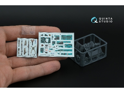 Mig-21 Bis Early Fishbed-l - 3d-printed & Coloured Interior On Decal Paper With 3d-printed Resin Parts (For Eduard Kits) - zdję