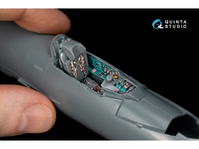 Mig-21 Bis Early Fishbed-l - 3d-printed & Coloured Interior On Decal Paper With 3d-printed Resin Parts (For Eduard Kits) - zdję