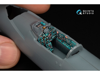 Mig-21 Bis Late Fishbed-n - 3d-printed & Coloured Interior On Decal Paper With 3d-printed Resin Parts (For Eduard Kits) - zdjęc