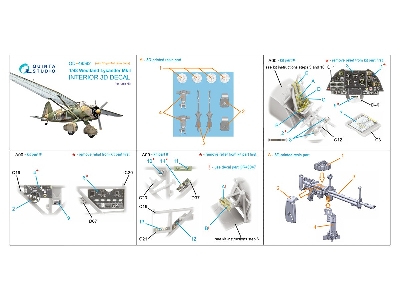 Westland Lysander Mk.I - 3d-printed & Coloured Interior On Decal Paper With 3d-printed Resin Parts (For Airfix Kits) - zdjęcie 