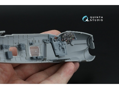 Fairey Barracuda Pilot's Cockpit - 3d-printed & Coloured Interior On Decal Paper With 3d-printed Resin Parts (For Trumpeter Kits