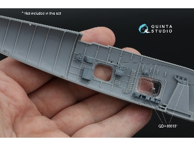 Fairey Barracuda Gunner Station - 3d-printed & Coloured Interior On Decal Paper With 3d-printed Resin Parts (For Trumpeter Kits)