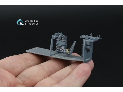 Fairey Barracuda Gunner Station - 3d-printed & Coloured Interior On Decal Paper With 3d-printed Resin Parts (For Trumpeter Kits)