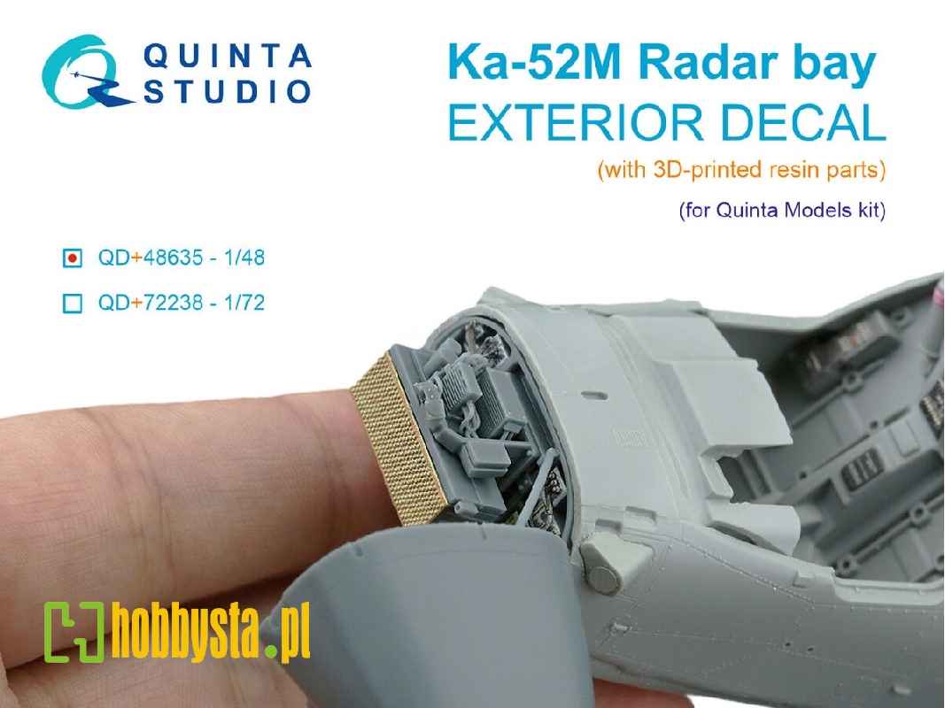 Kamov Ka-52 M - Radar Bay With Nose Cone And 3d-printed Resin Parts (For Quinta Models Kits) - zdjęcie 1