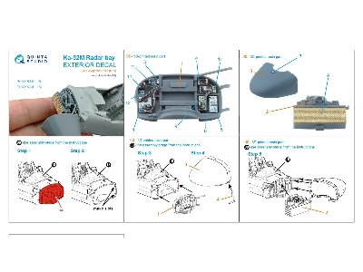 Kamov Ka-52 M - Radar Bay With Nose Cone And 3d-printed Resin Parts (For Quinta Models Kits) - zdjęcie 9