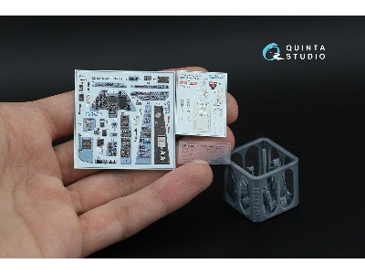 Kamov Ka-50 (Blue-grey Panels) - 3d-printed & Coloured Interior With 3d-printed Resin Parts (For Italeri Kits) - zdjęcie 2