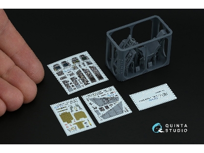 Av-8 B Harrier Ii Plus - 3d-printed & Coloured Interior With 3d-printed Resin Parts (For Uma Kits) - zdjęcie 2