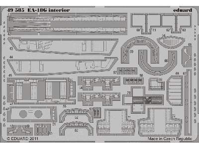  EA-18G interior S. A. 1/48 - Hasegawa - blaszki - zdjęcie 3