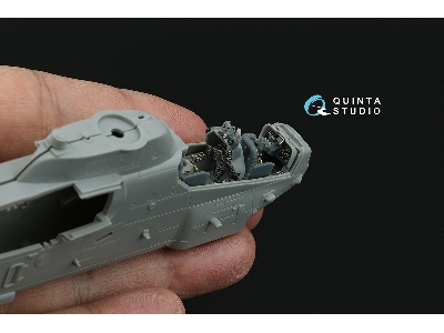 Bell Ah-1 W - 3d-printed & Coloured Interior On Decal Paper (For Dream Model Kits) - zdjęcie 3