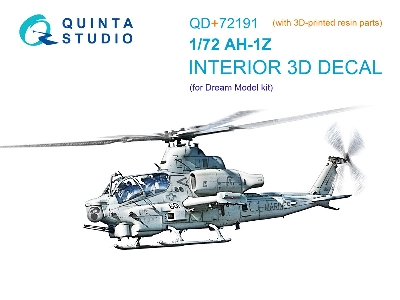 Bell Ah-1 Z - 3d-printed & Coloured Interior On Decal Paper (For Dream Model Kits) - zdjęcie 2