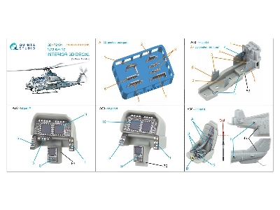 Bell Ah-1 Z - 3d-printed & Coloured Interior On Decal Paper (For Dream Model Kits) - zdjęcie 11