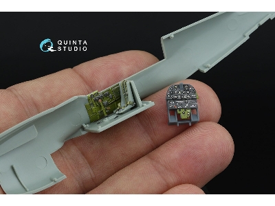 Curtiss P-40 M Warhawk - 3d-printed & Coloured Interior On Decal Paper With 3d-printed Resin Parts (For Academy Kits) - zdjęcie