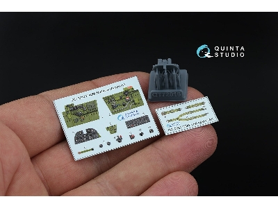 Curtiss P-40 M Warhawk - 3d-printed & Coloured Interior On Decal Paper With 3d-printed Resin Parts (For Academy Kits) - zdjęcie