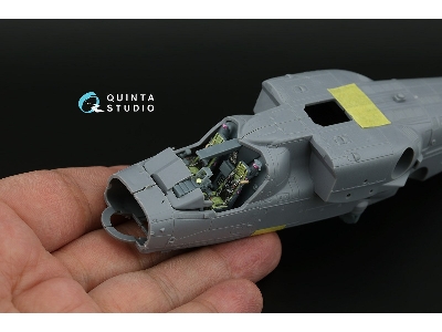 Kamov Ka-52 - 3d-printed & Coloured Interior On Decal Paper With 3d-printed Resin Parts (For Dream Model Kits) - zdjęcie 3