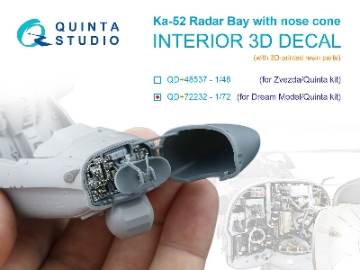 Kamov Ka-52 - Radar Bay (For Dream Model And Quinta Kits) - zdjęcie 1